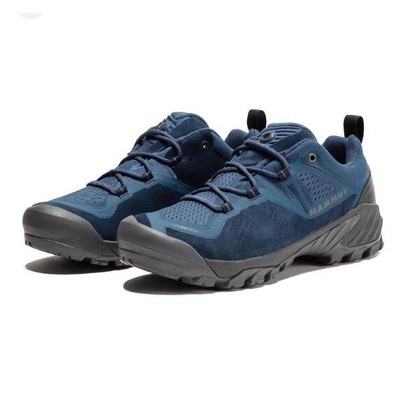 Mammut boots shoes mens 12 blue sapuen low gtx men outdoor hiking trail camping - Picture 1 of 9